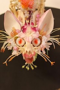 Flower & Skeleton Sculpture